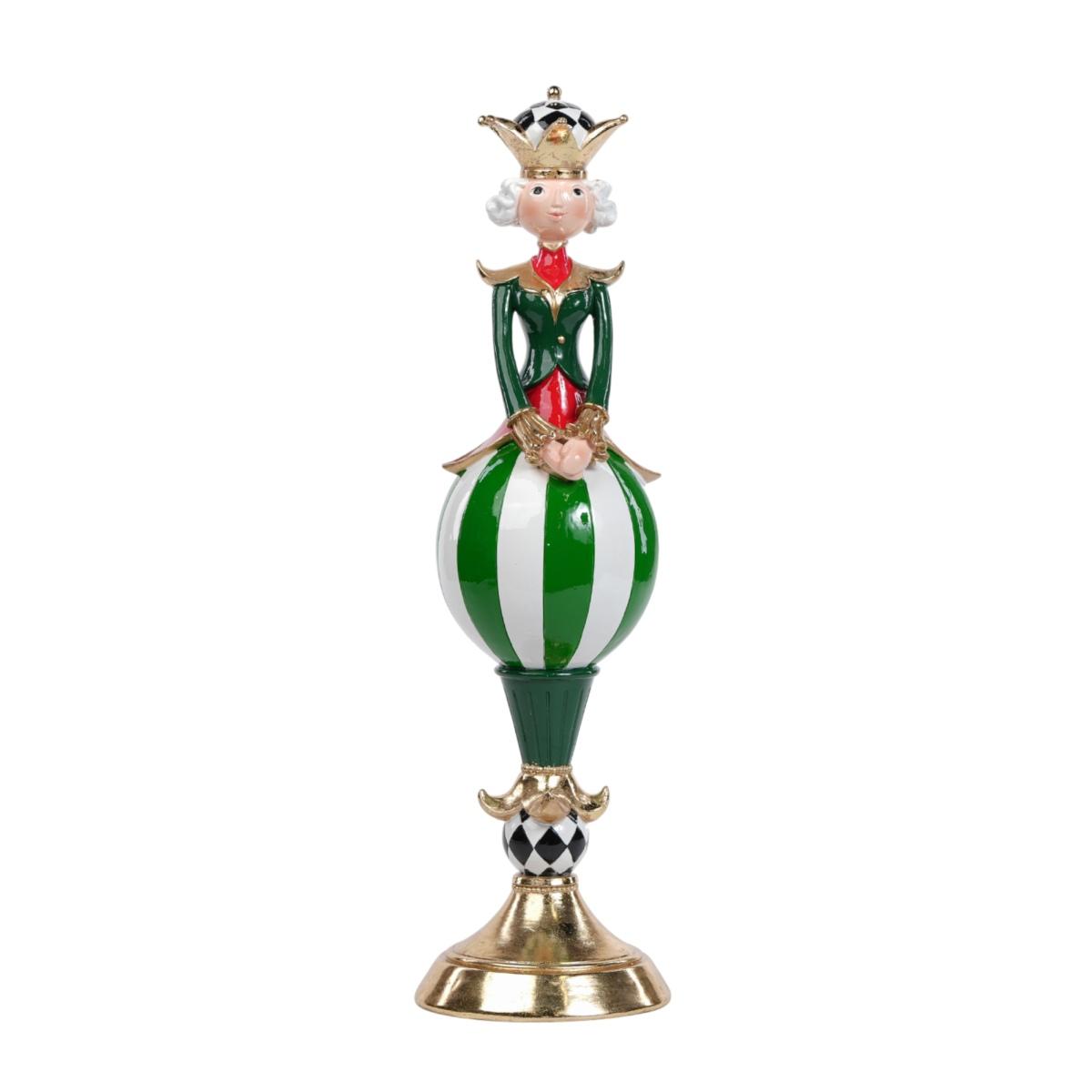Decorazione natalizia obelisco regina 13 x 13 x 46 cm