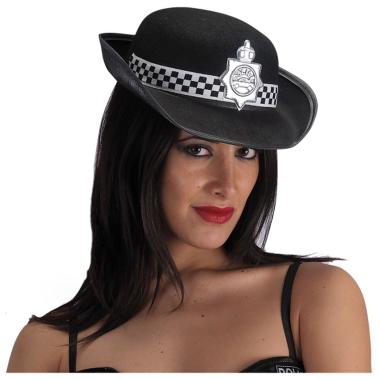 Cappello Poliziotta Inglese Nero