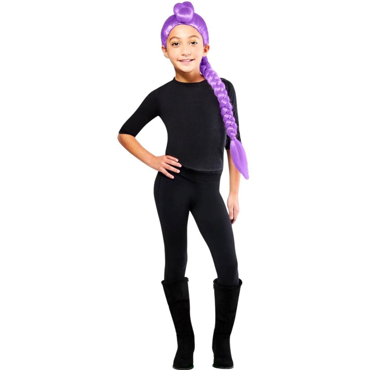 Parrucca viola manga K pop Rumi treccia