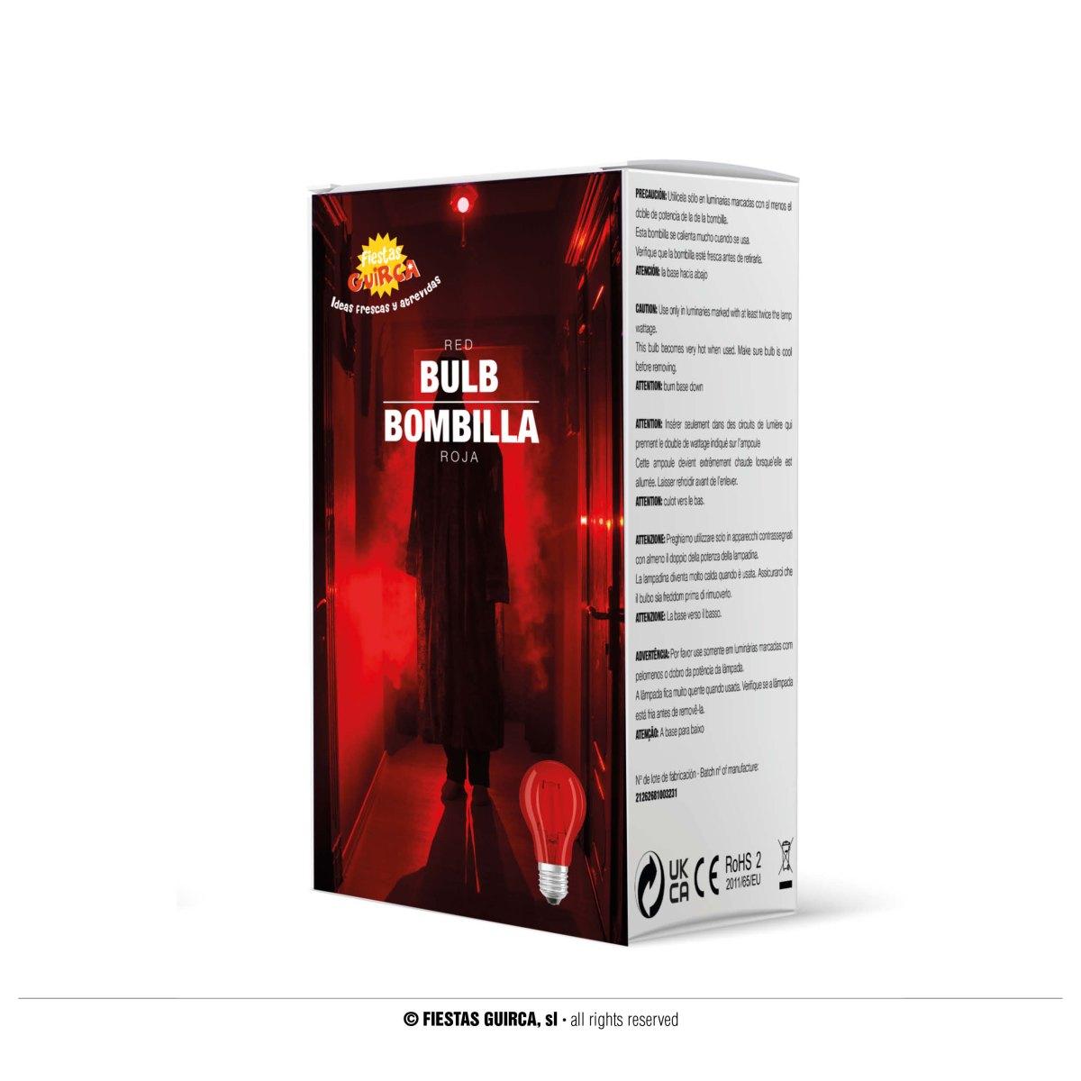 Lampadina e27 led rossa modello 5W