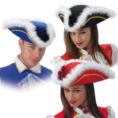 Cappello Pirata Tricorno Lusso Disponibile in 3 Modelli