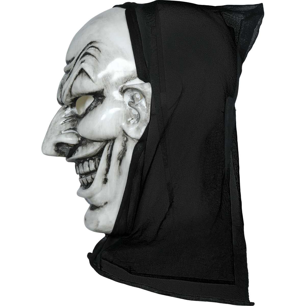 Maschera viso pvc vampiro cappuccio
