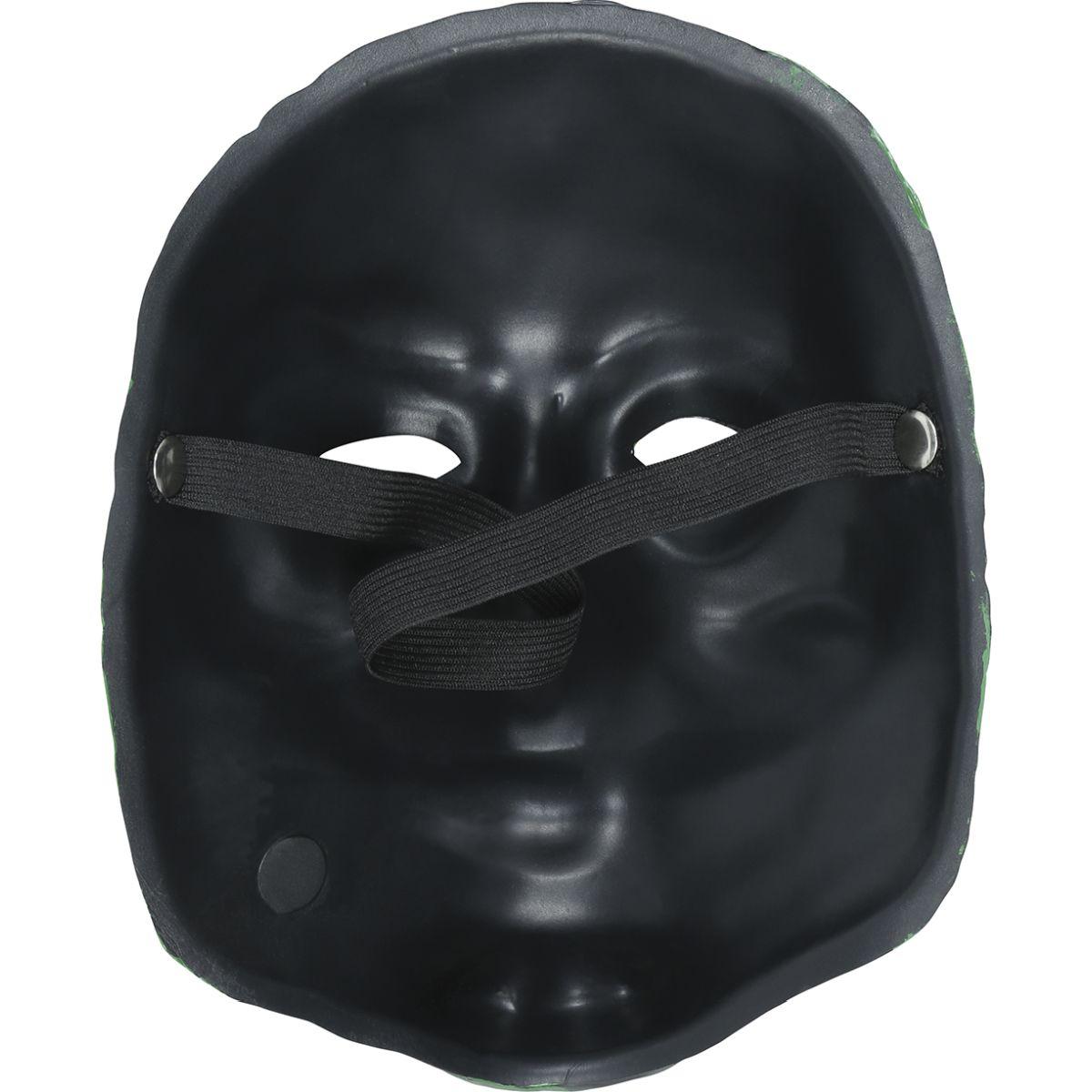 Maschera viso pvc strega verde