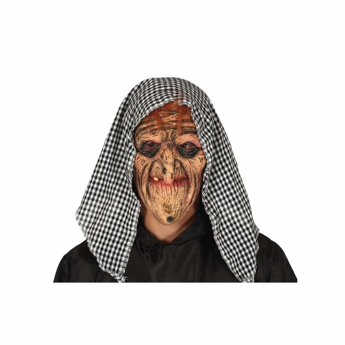 Maschera viso lattice Befana fazzoletto