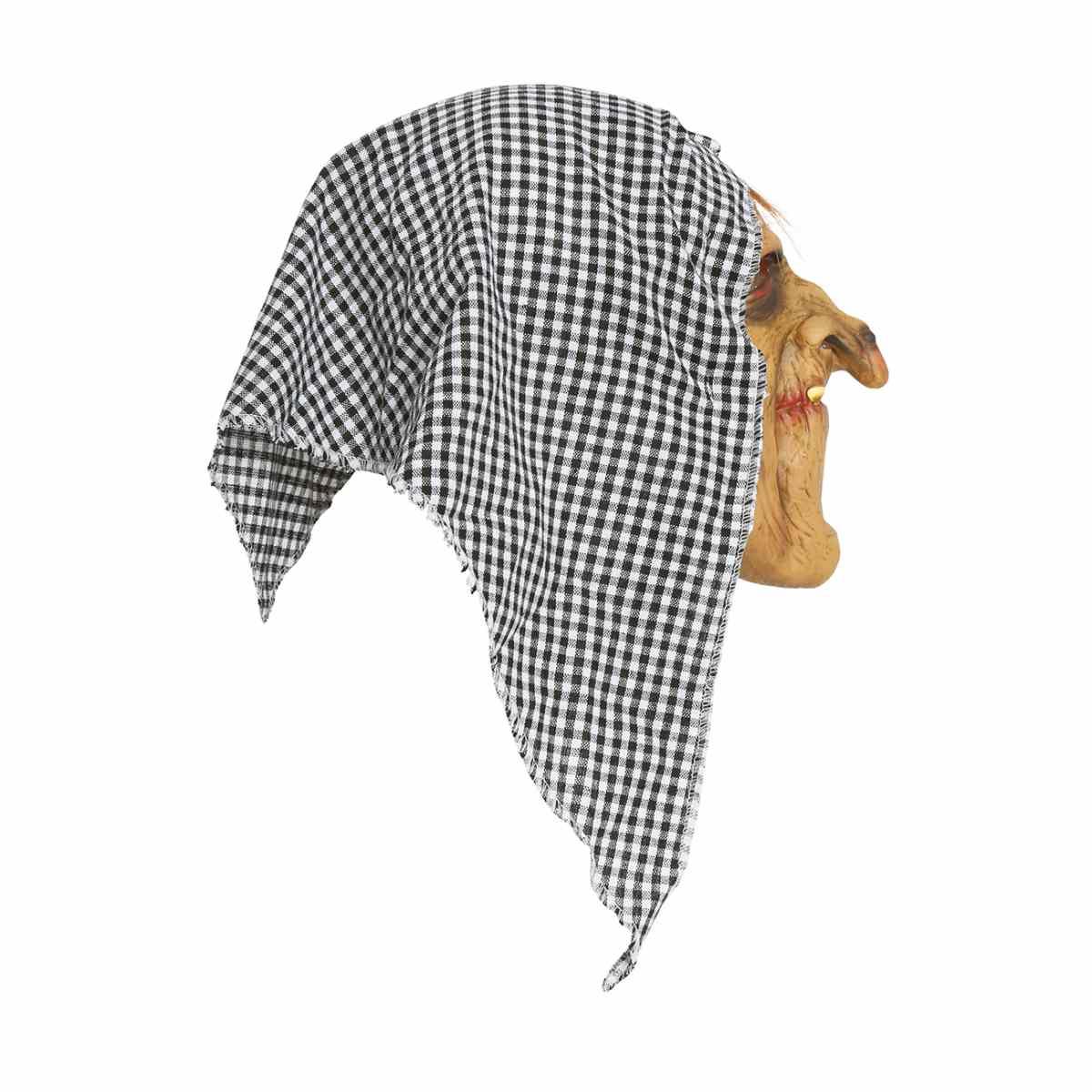 Maschera viso lattice Befana fazzoletto