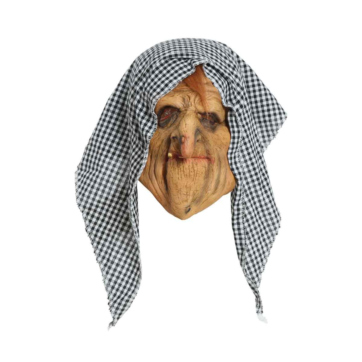 Maschera viso lattice Befana fazzoletto
