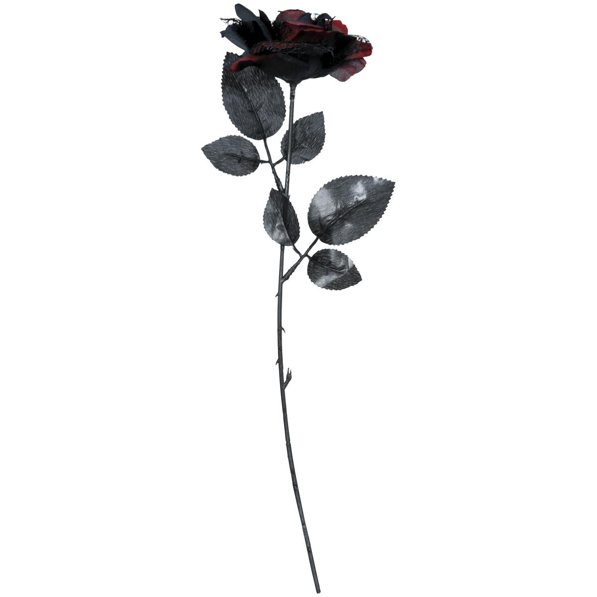 Fiore 40 cm rosa nera rossa