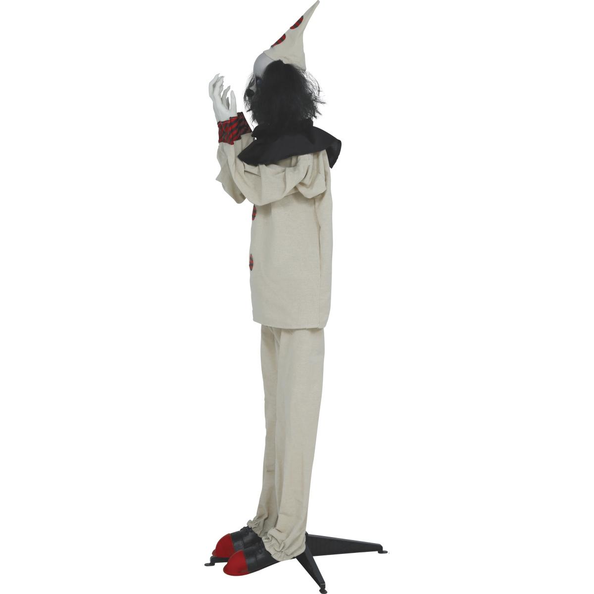 Clown spaventoso luci suono movimento 185 cm