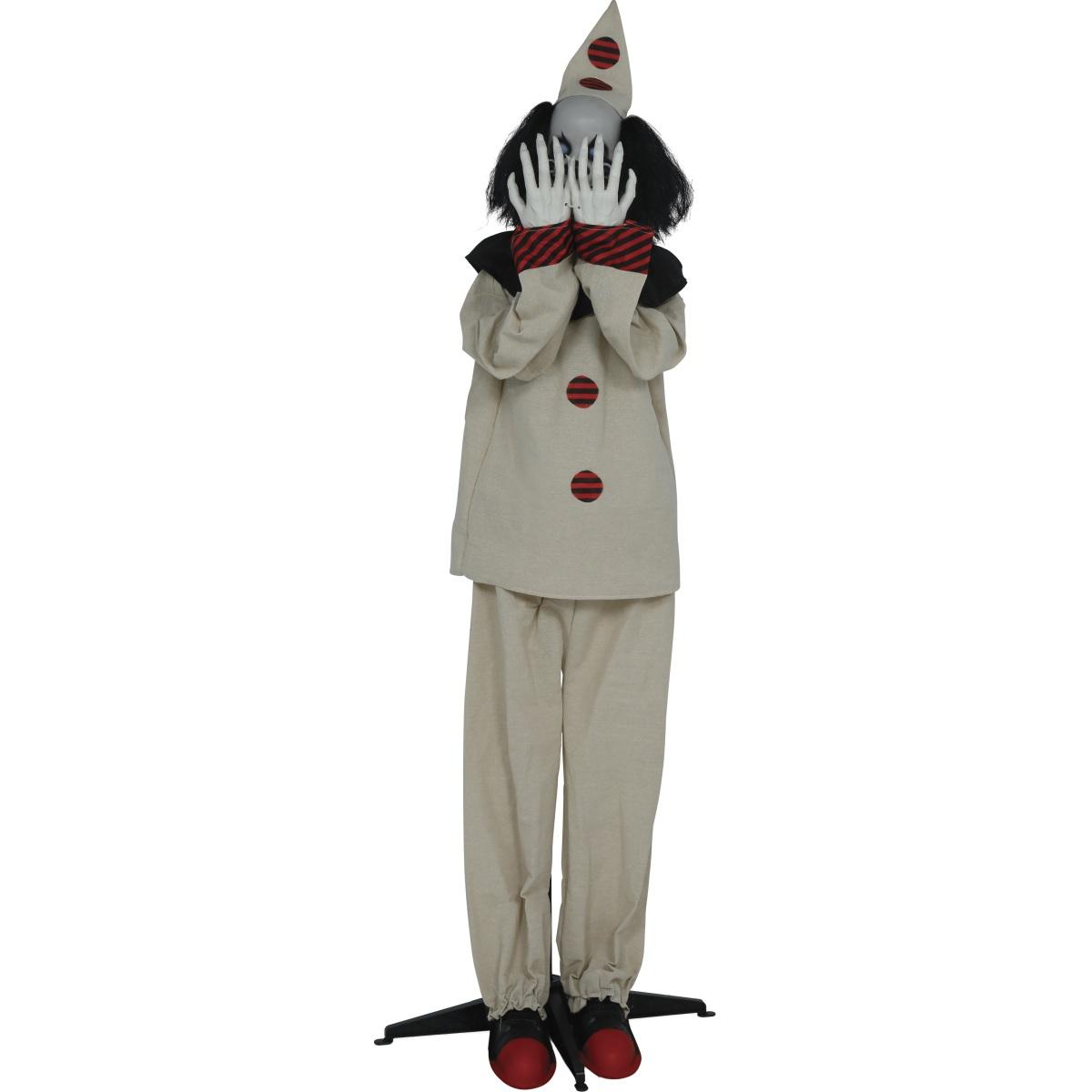 Clown spaventoso luci suono movimento 185 cm