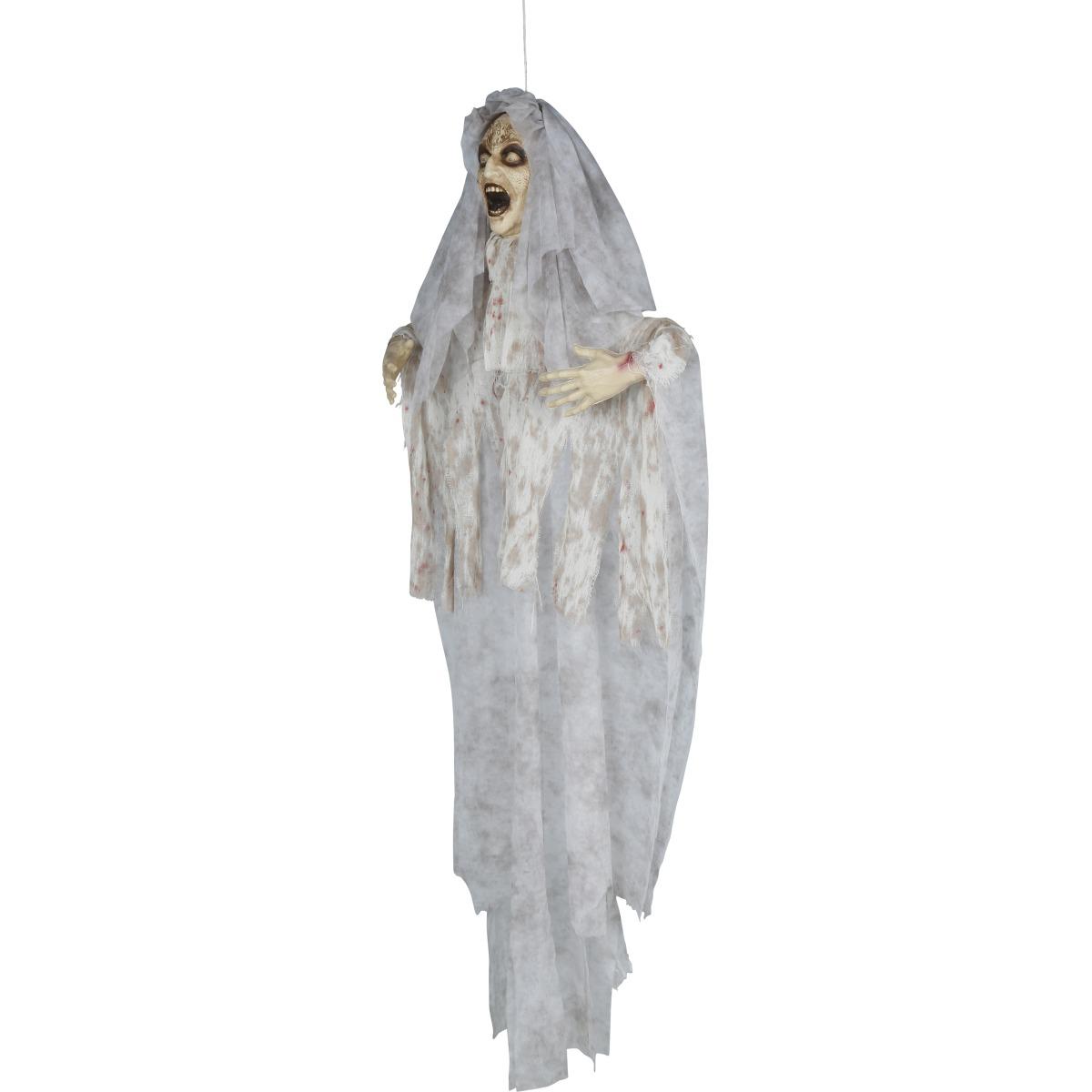 Sposa zombie cadavere luce suono movimento da appendere 168 cm