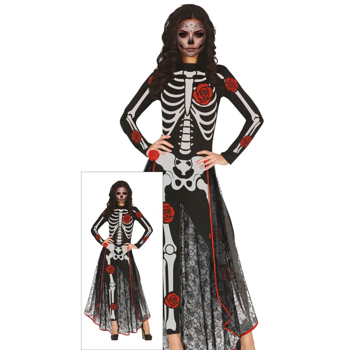 Costume scheletro messicano catrina |Donna