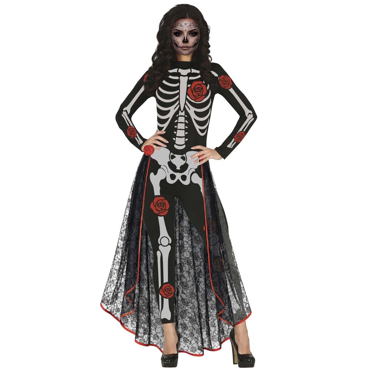 Costume scheletro messicano catrina |Donna