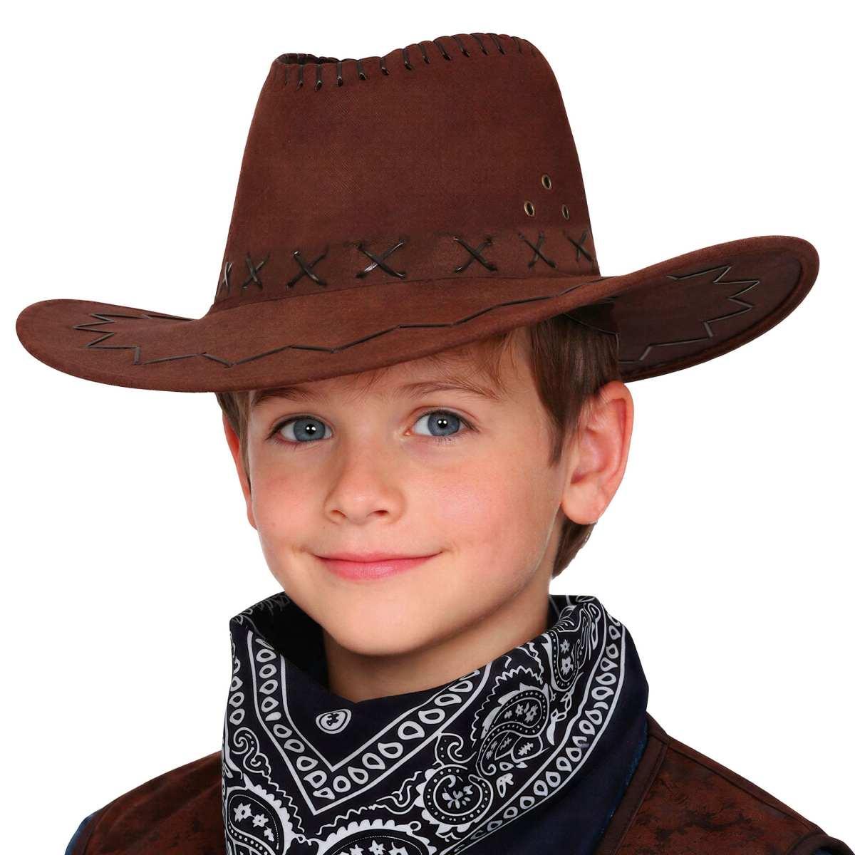 Cappello cowboy baby marrone