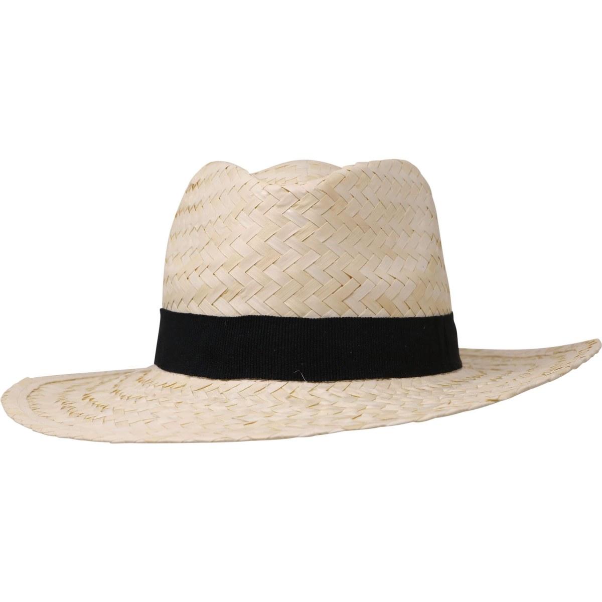 Cappello paglia con nastro nero