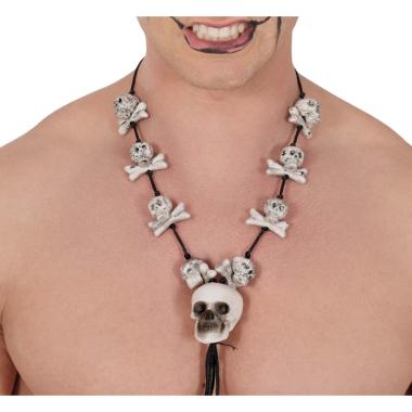 Collana ossa teschi pvc