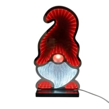 Gnomo luci led 3D uso interno 40 cm