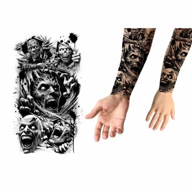 Tatuaggi rimovibili corpo zombie