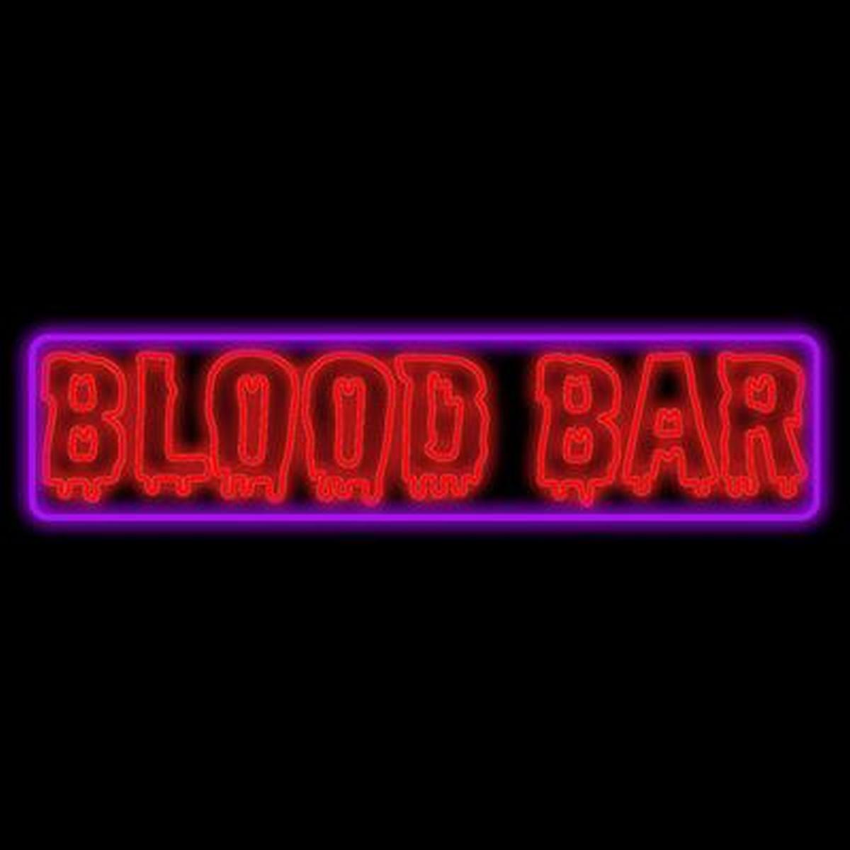 Insegna neon Blood Bar