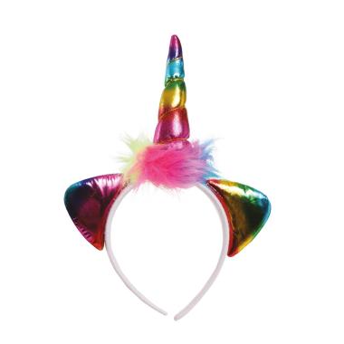 Cerchietto unicorno multicolor