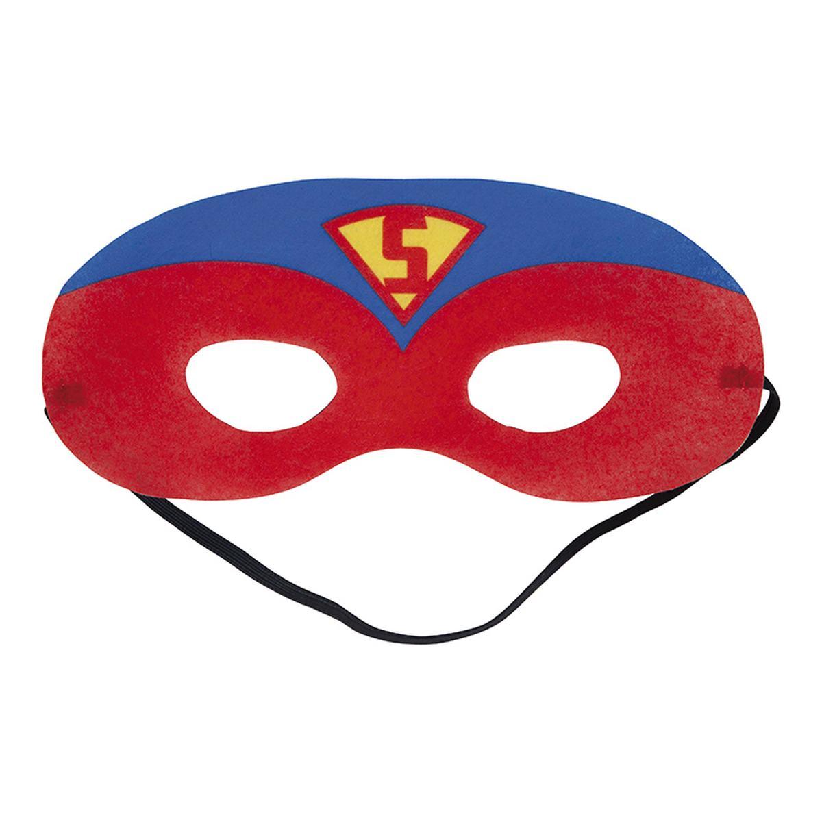 Mantello super hero blu con mascherina Set