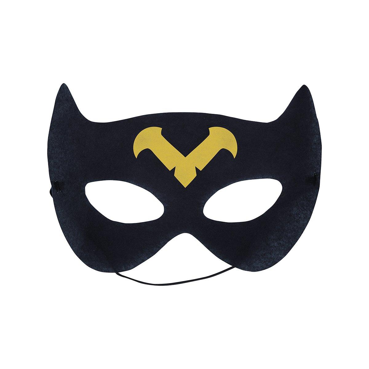 Mantello super hero nero con mascherina Set