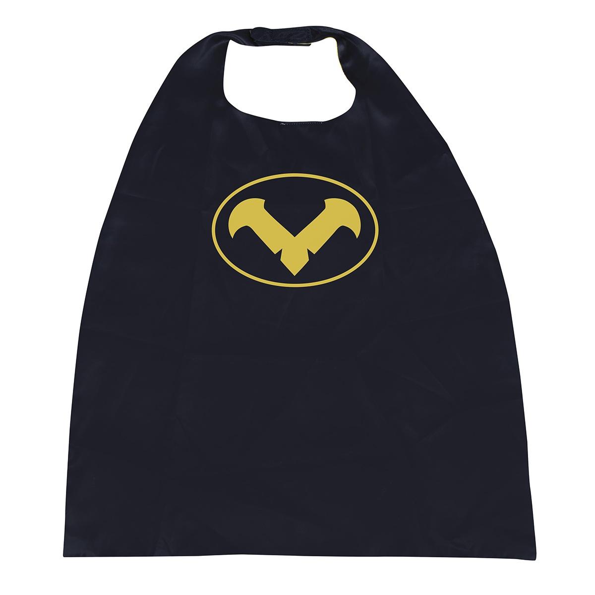 Mantello super hero nero con mascherina Set