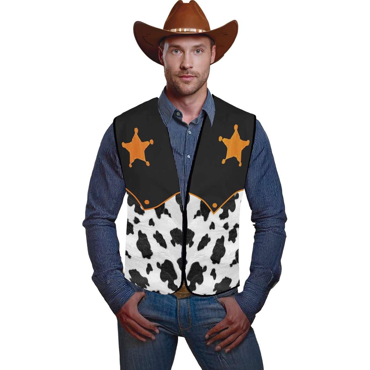 Costume gilet sceriffo uomo