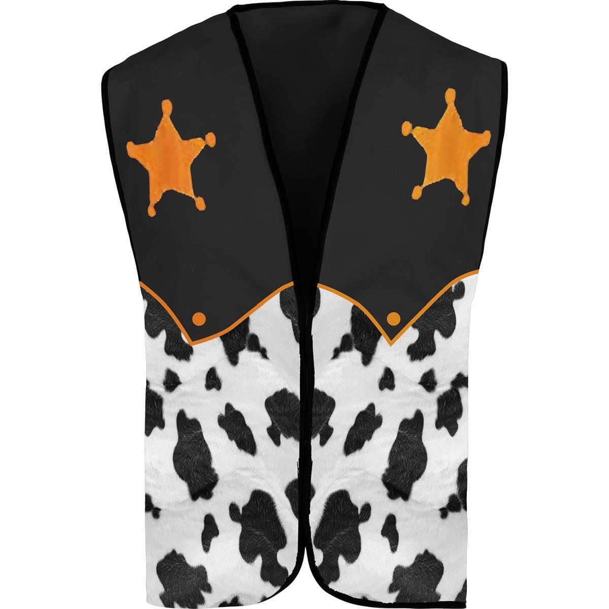 Costume gilet sceriffo uomo