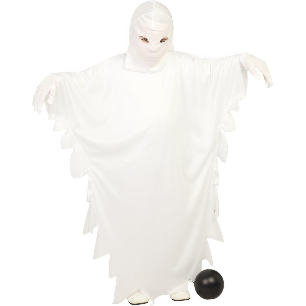 Costume fantasma bianco tunica cappuccio |Bambino
