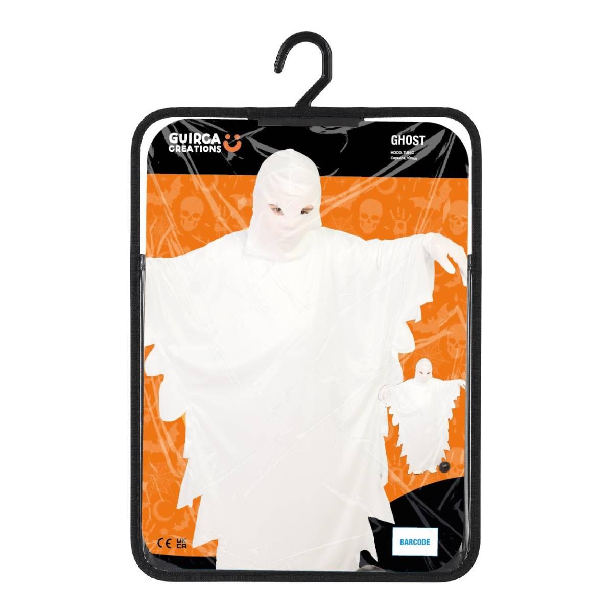 Costume fantasma bianco tunica cappuccio |Bambino