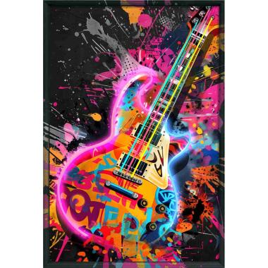 Quadro 60 x 90 cm led chitarra Lamart