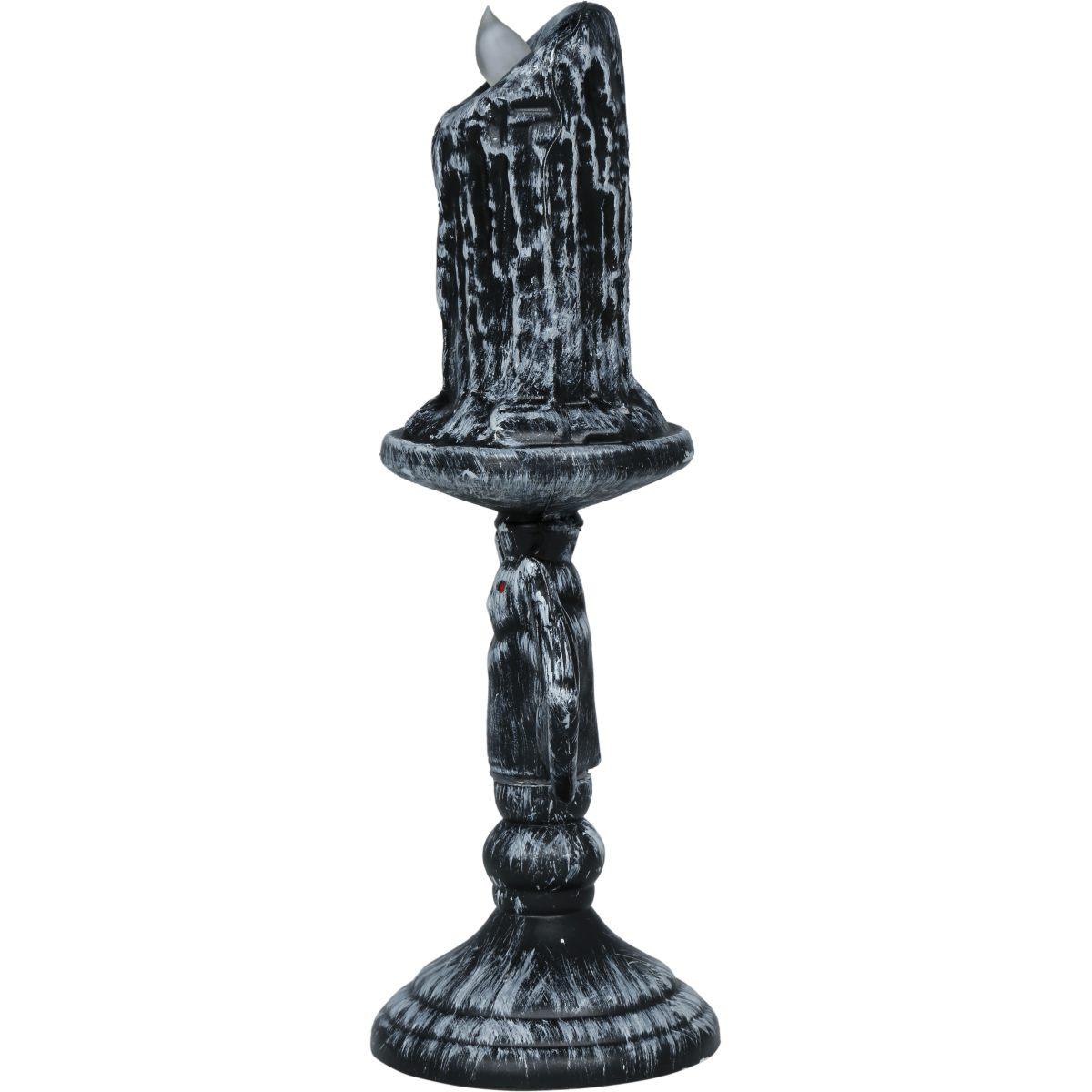 Candelabro halloween pipistrello con luce 26 cm