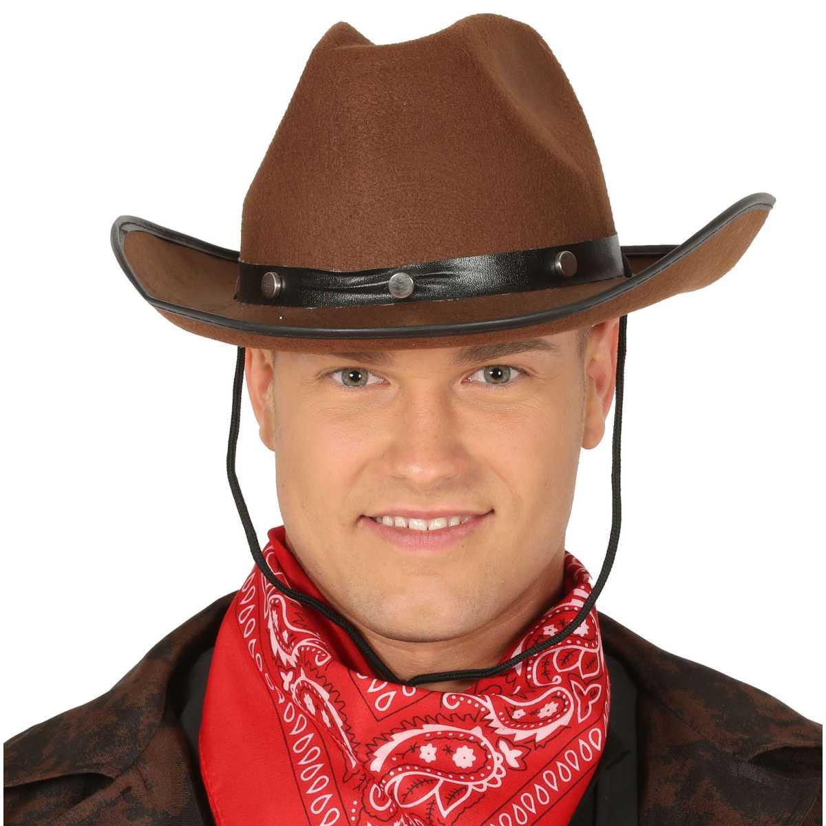 Cappello cowboy marrone