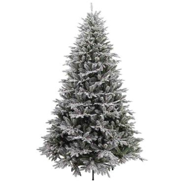 Albero 240 cm Natale verde karitè con luci LED