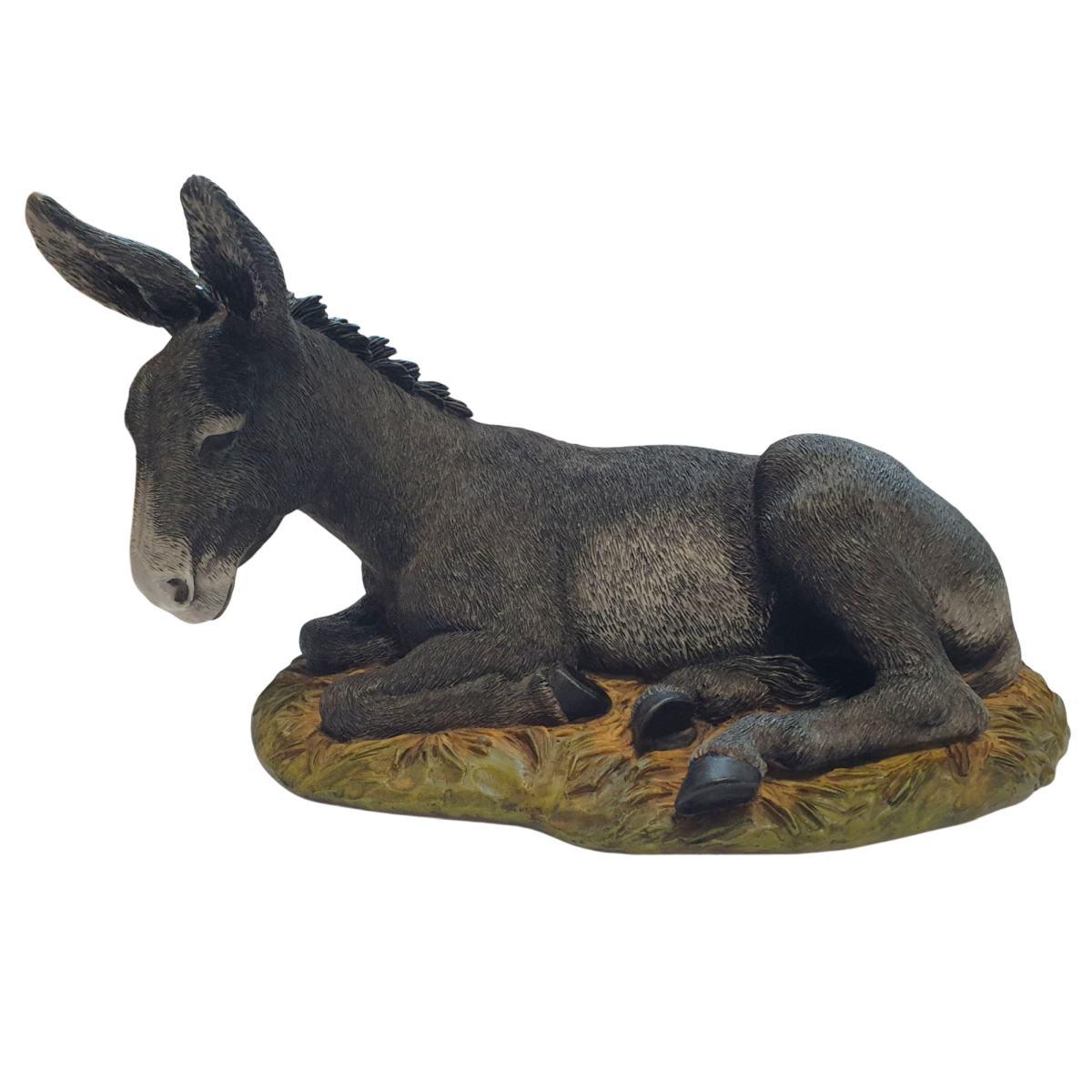 Statua Moranduzzo 30 cm asino sdraiato collection