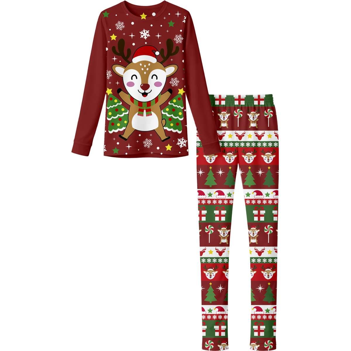 Pigiama Natale rosso renna | M2 Store