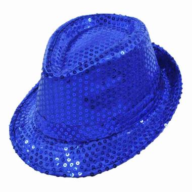 Cappello Borsalino Blu con Paillettes