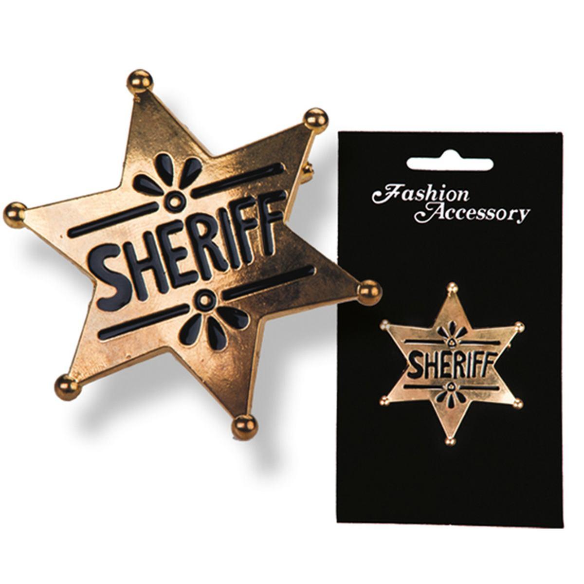 Distintivo Sceriffo Stella Oro |Carnival Toys