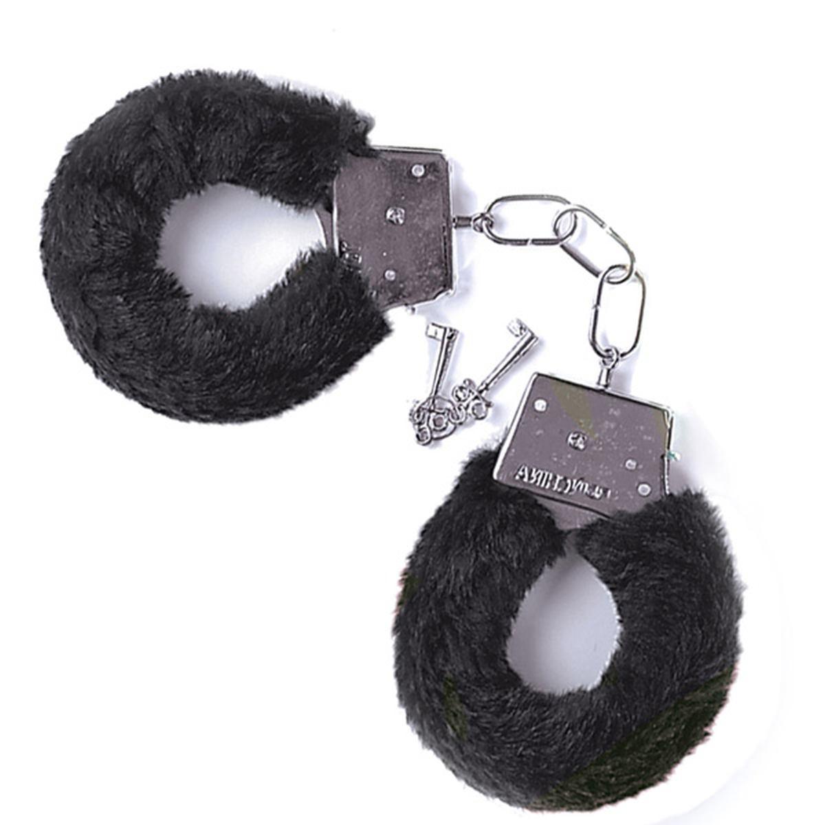 Manette Metallo Peluche Nere con Chiave |Carnival Toys