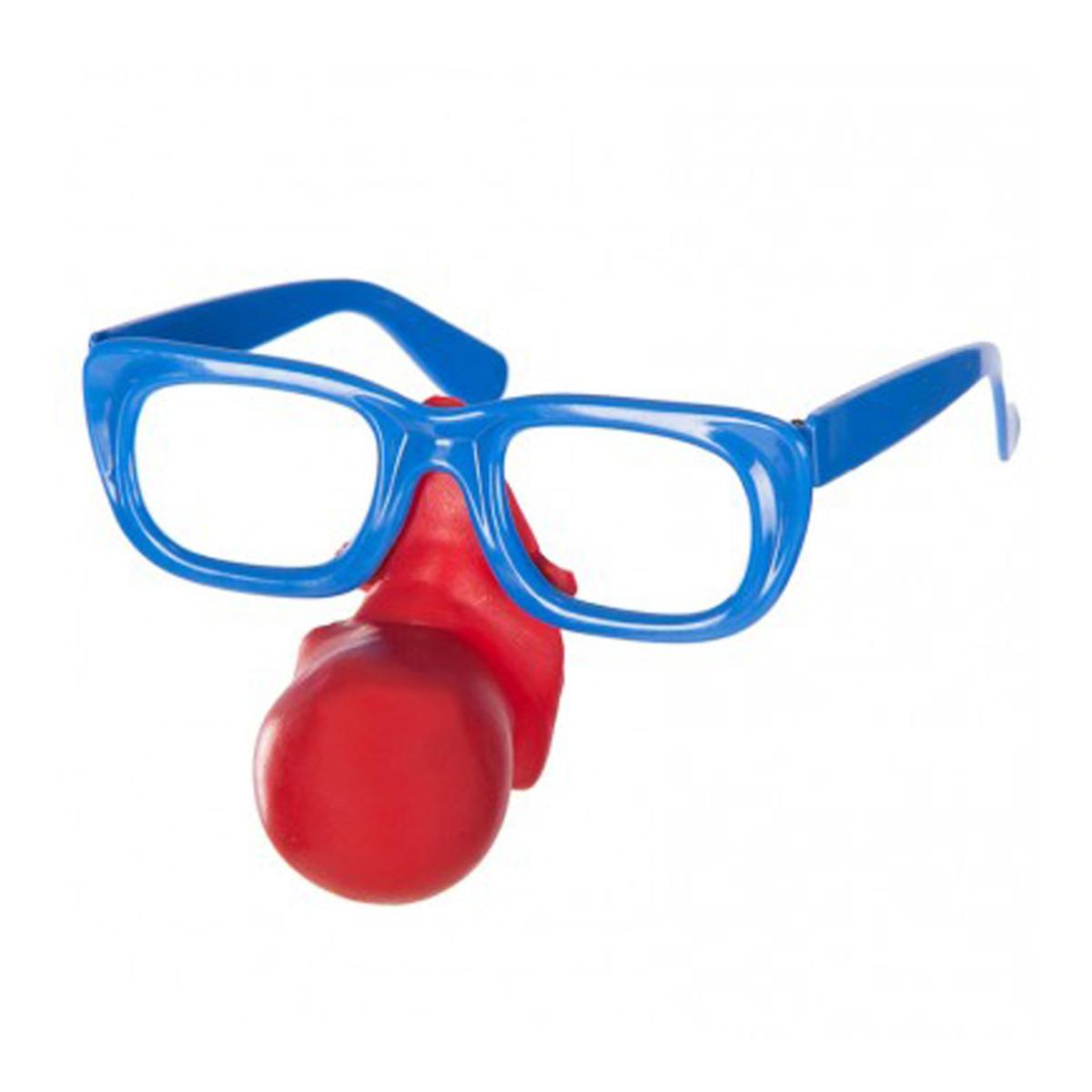 Occhiali Clown con Naso Rosso |Carnival Toys