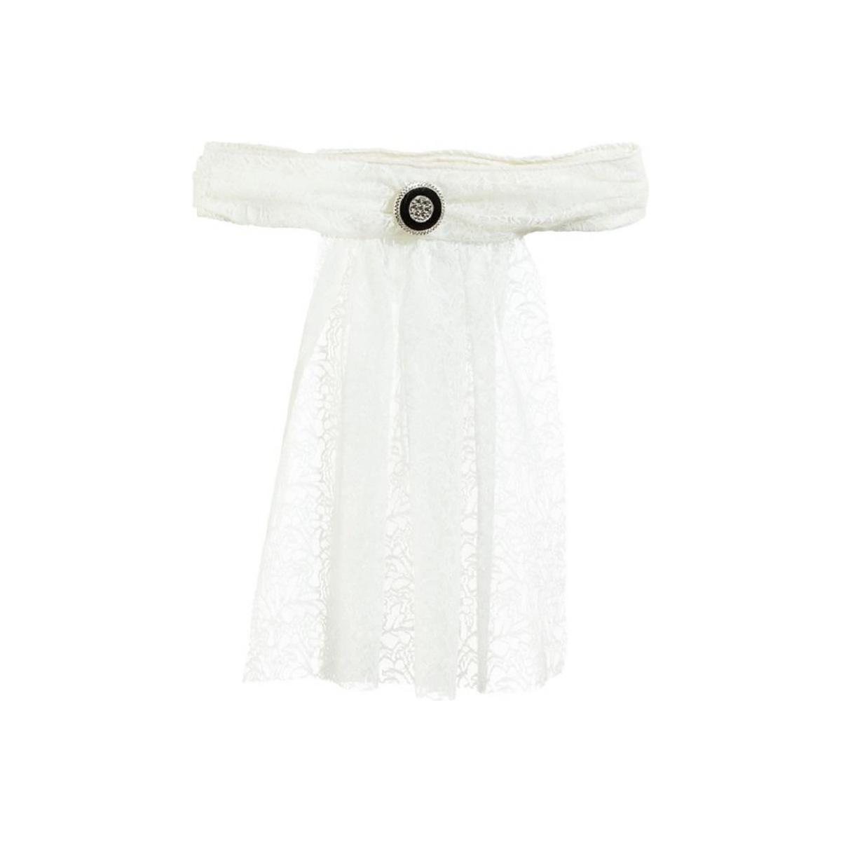 Jabot Tessuto Bianco |Orlob