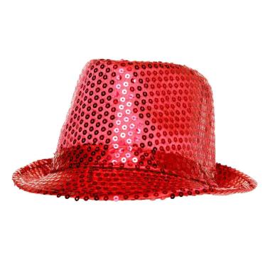 Cappello Borsalino Rosso con Paillettes