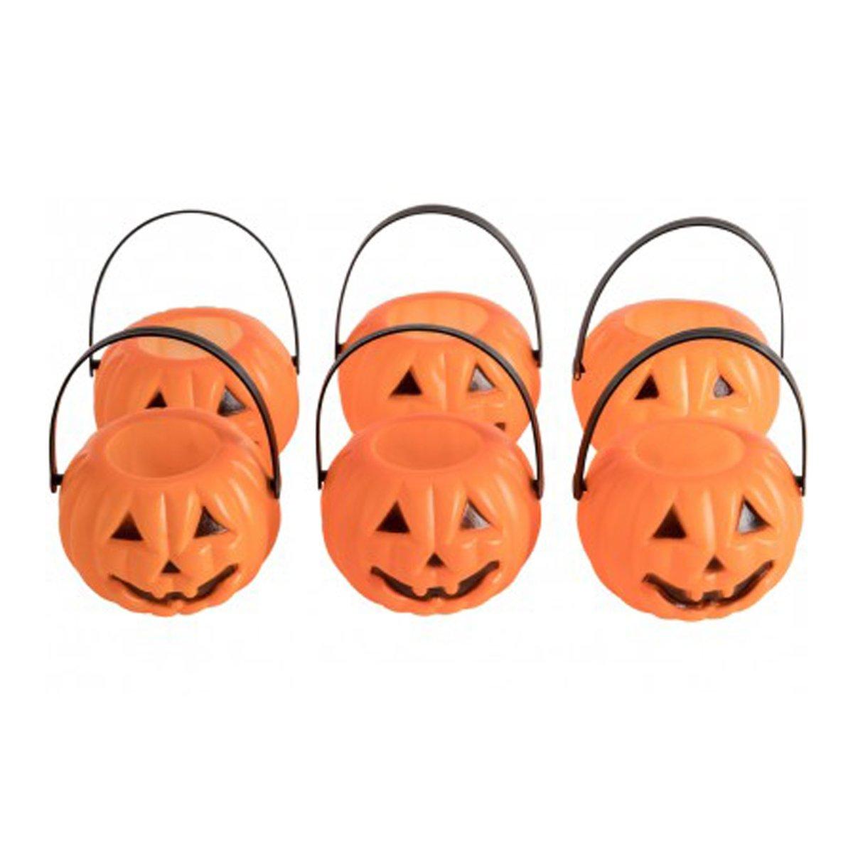 Cestino Zucca PVC con Manico cm.ÃƒÂ˜6 Set pz.6 |Carnival Toys
