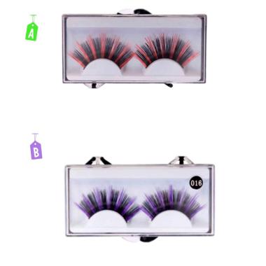 Trucco Ciglia Lunghe Nere 2 Colori |Carnival Toys