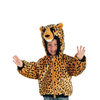 Costume Leopardo Giubotto con Cappuccio