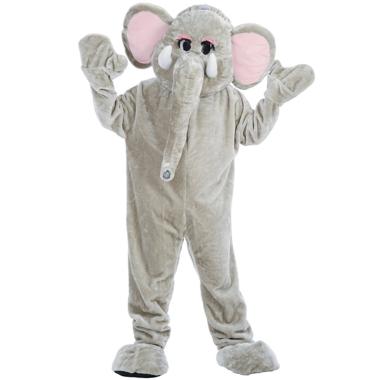 Costume Mascotte Elefante grigio L/XXL Taglia Unica