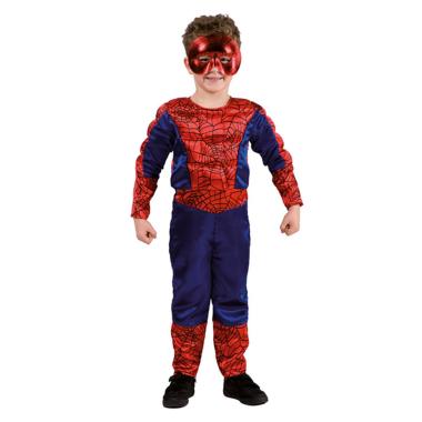 Costume Super Eroe Spider Muscoloso Bambino