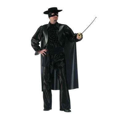 Costume Zorro Cavaliere Nero Uomo