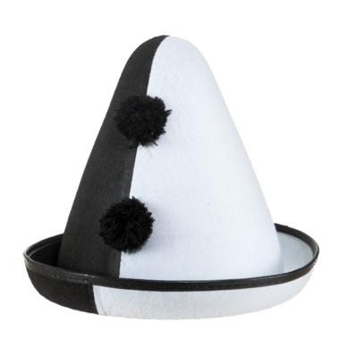 Cappello Pierrot Bianco e Nero
