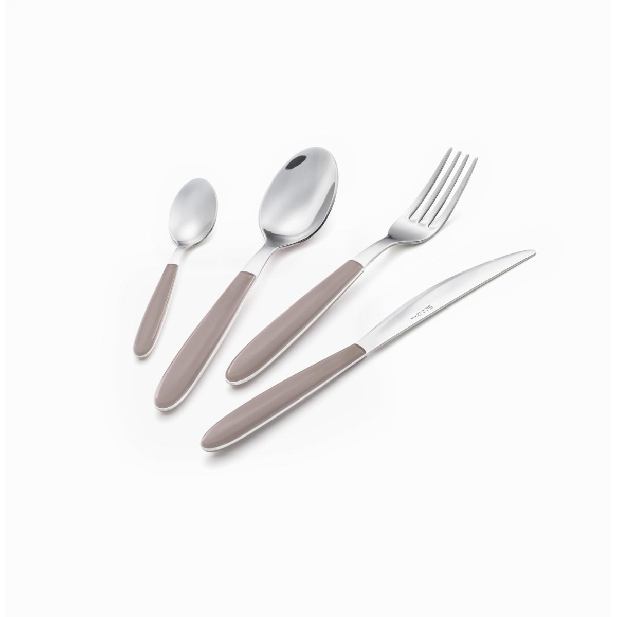 Posate Tavola Inox Set pz.24 Eme Vero Nocciola | Eme